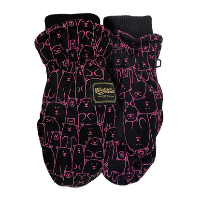 Pink kids gloves from Emery Jensen, lightweight and cozy, suitable for cold weather, size XS.