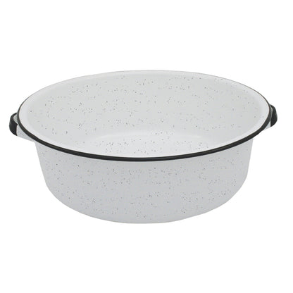 White 15-quart dish pan from Emery Jensen kitchen caddies collection, shown in a clean, practical design.