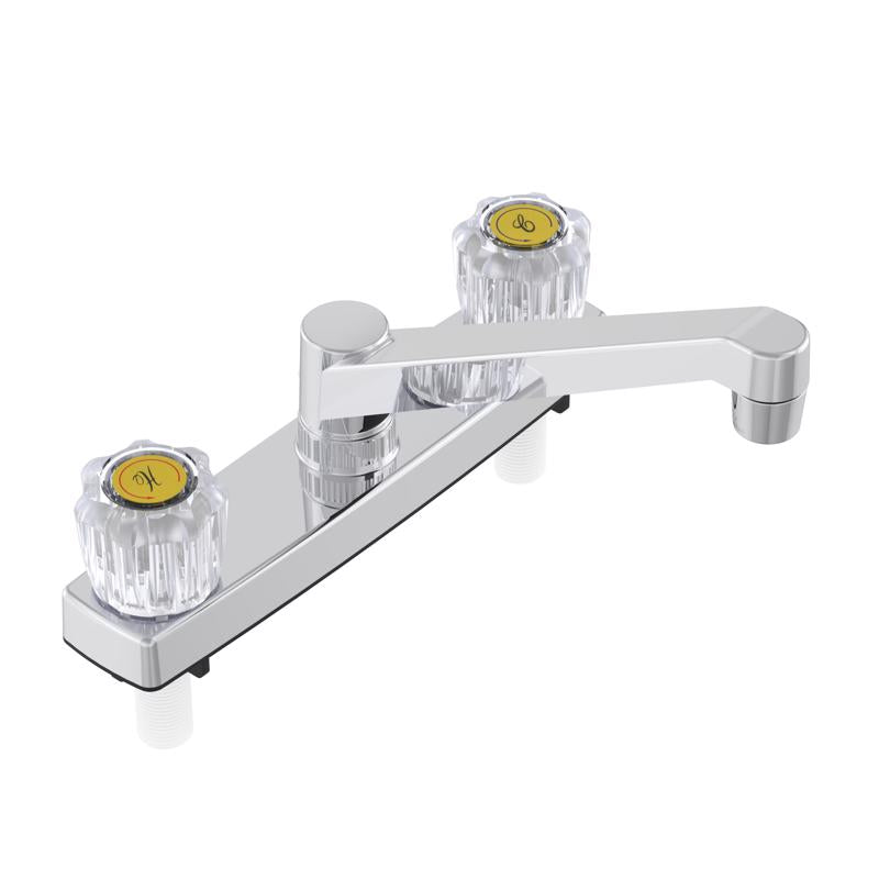 Emery Jensen FAUCT KIT 2HPLS kitchen faucet in chrome with an open spout, modern design, and single handle for easy water control