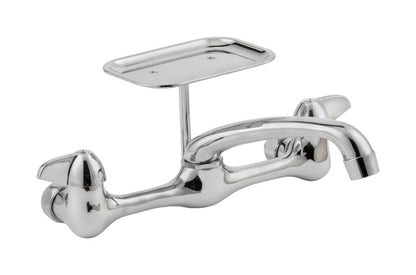Emery Jensen KITCHN FAUCET 2H WM CHRM in chrome finish, modern kitchen faucet with sleek design and dual handles.
