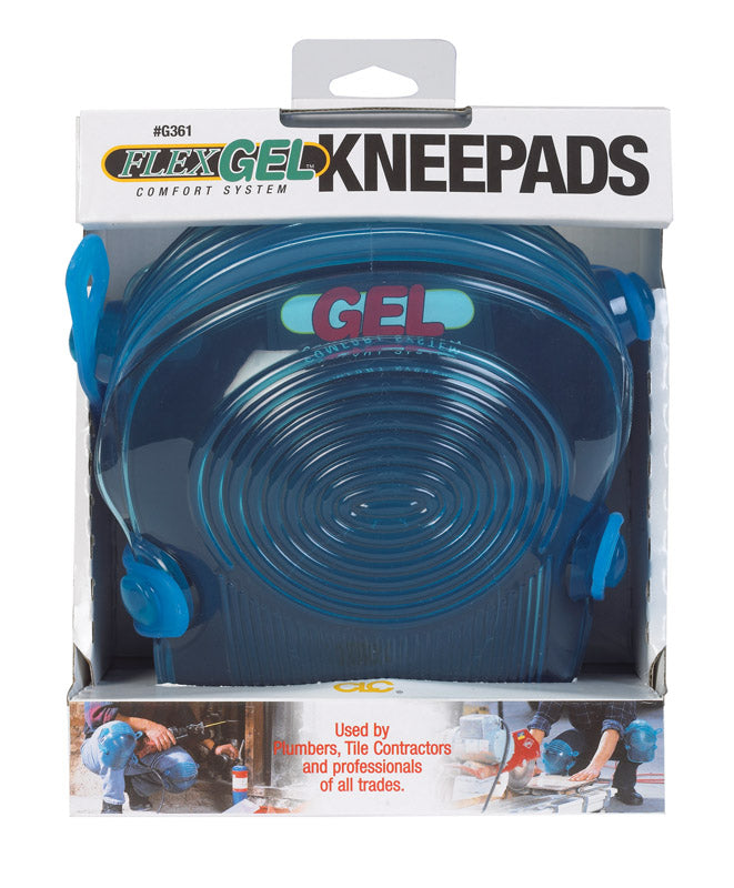 Emery Jensen knee pads with gel flex padding, designed for comfort and support during kneeling tasks.