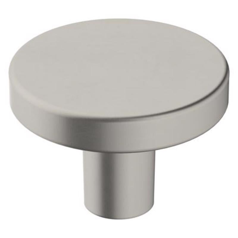 Six Emery Jensen cabinet knobs, 1-3/8-inch size, featuring a sleek design for cabinet doors and drawers.
