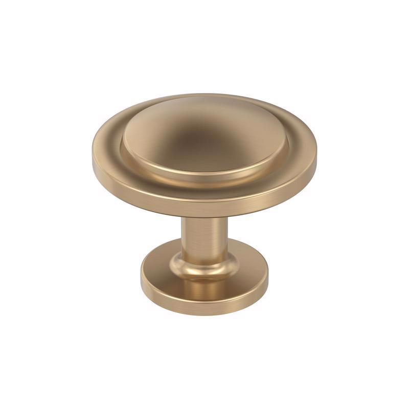 Emery Jensen CBNT KNB LP round knob, 1-3/16 inch diameter, for cabinetry or furniture, with a polished finish.