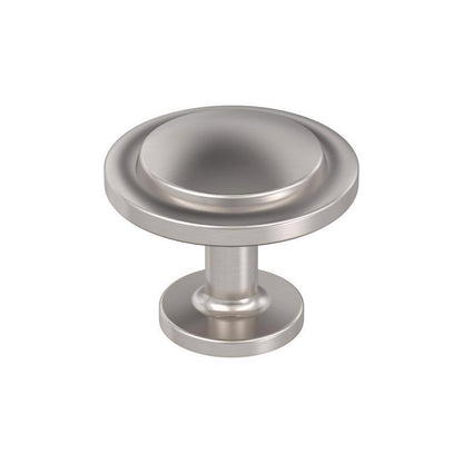 Emery Jensen CBNT KNB LP SLV 1-3/16 inch knobs, silver finish, for cabinetry and furniture.