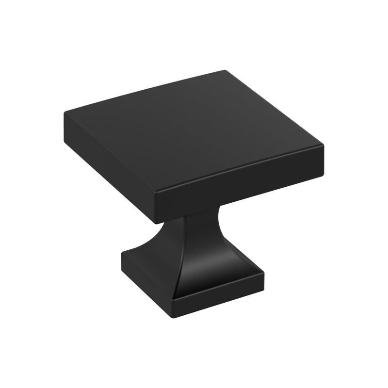 Emery Jensen CBNT KNB PDST square knob, 1-1/16 inch diameter, durable hardware fitting for cabinets and furniture.