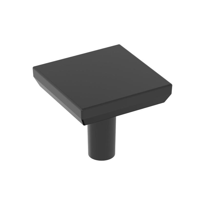 Black CBNT knob MTT from Emery Jensen, 1.06-inch diameter, showing a close-up of the sleek, textured knob design.