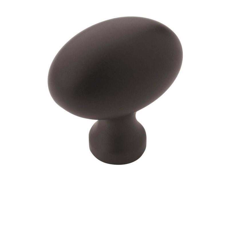 Emery Jensen CBNT knob MTT black 1.37-inch, round metal knob for cabinets and furniture.