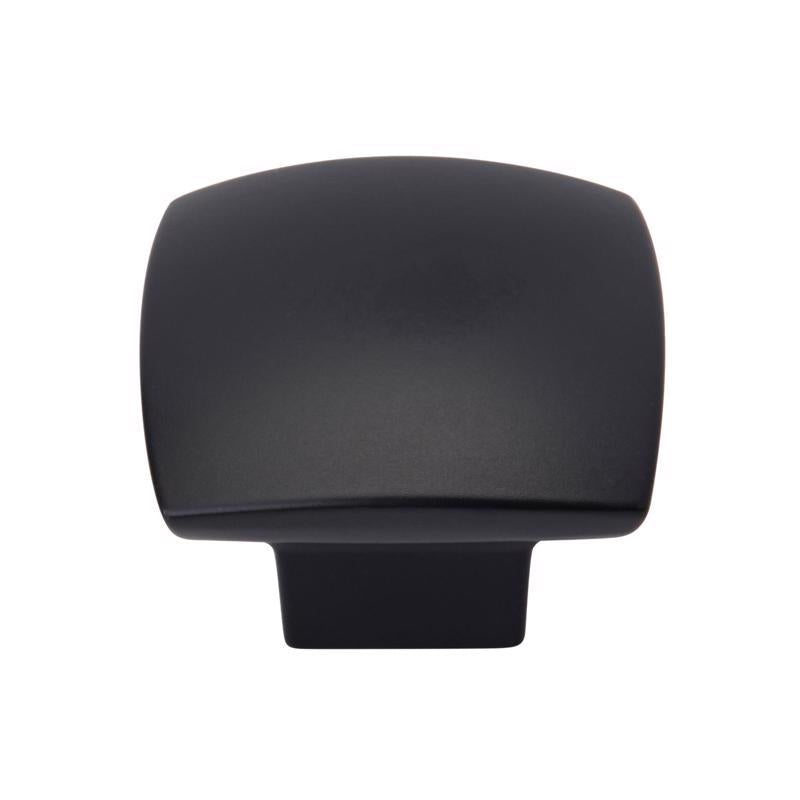 Emery Jensen CBNT knob MTT black 1.56-inch knob for appliances and furniture, with a sleek cylindrical design.