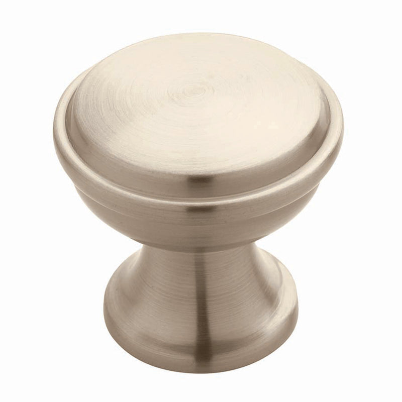 Emery Jensen 1-1/4-inch SN knob showing a close-up of a metal knob with a smooth finish and threaded backing.