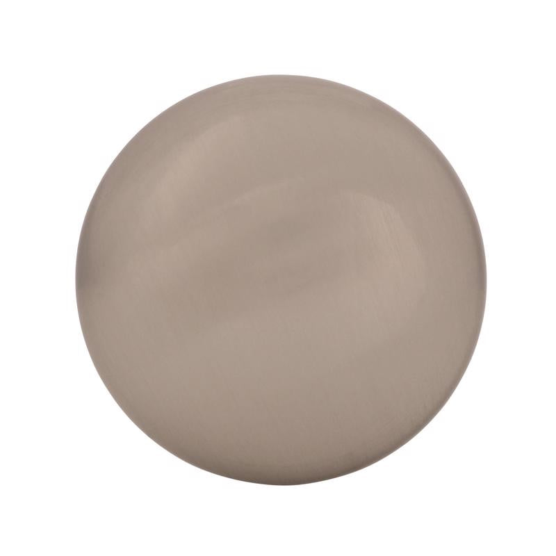 Emery Jensen 1-1/4 inch satin nickel knob, a versatile decorative hardware for cabinets and furniture.