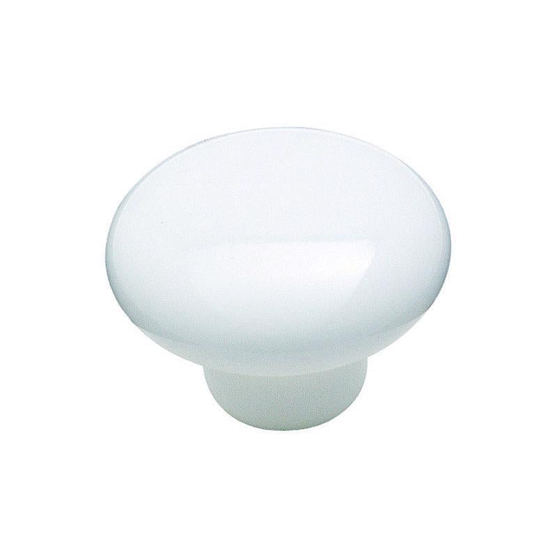 KNOB 1.5"rnd WHITE
