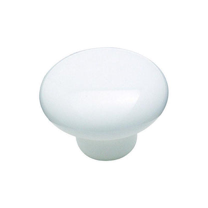 KNOB 1.5"rnd WHITE