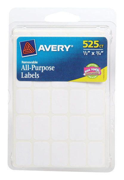 LABEL RECT .5x.75 PK510 - Pack of 6