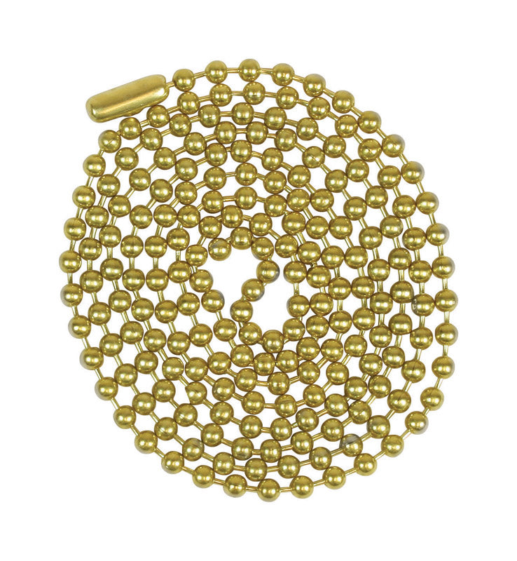 BEADED CHAIN BRASS #6 - Pack of 6
