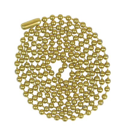 BEADED CHAIN BRASS #6 - Pack of 6