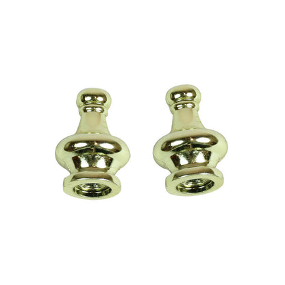 FINIAL 1-1/4" BRASS PK/2