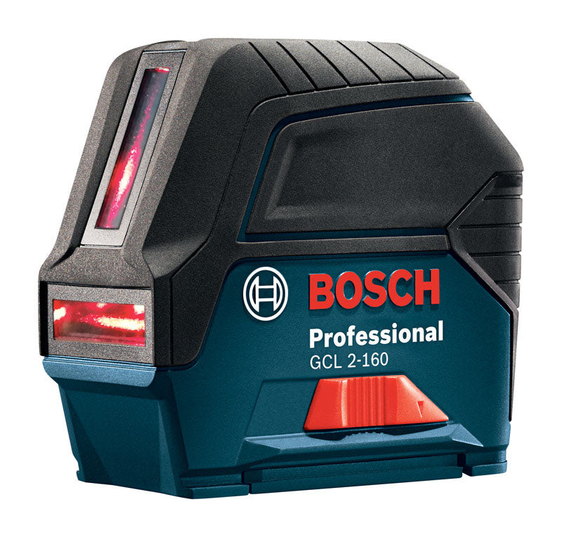 Emery Jensen Cross Line Laser Level showing horizontal and vertical laser lines for precise alignment and leveling tasks.