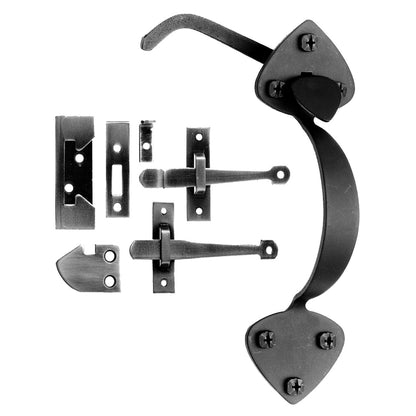 Emery Jensen RIM LATCH COMBO SPADE latch, metal door latch with spade handle for secure cabinet or furniture use.