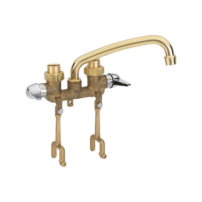 Emery Jensen laundry and bar faucet mounted on a utility sink with a chrome finish and modern design.