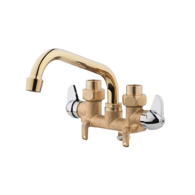 Emery Jensen laundry and bar faucet with brushed finish, designed for laundry and bar sinks.