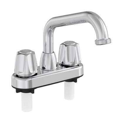 Chrome Emery Jensen Utility 2H Faucet for laundry and bar sinks, featuring durable design and functional spout.