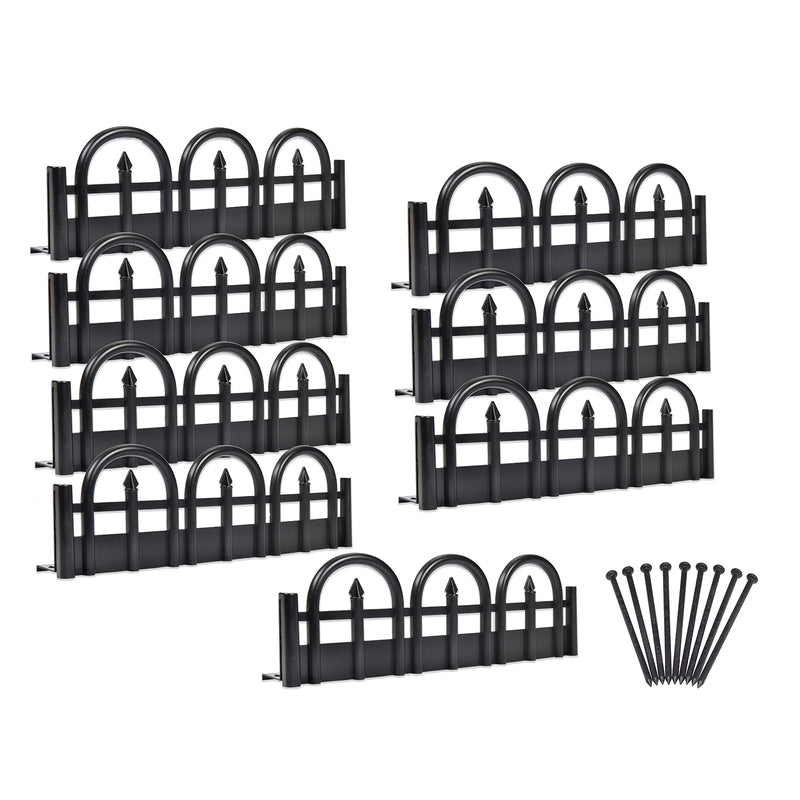 Black Emery Jensen lawn edging strip, 10 feet long, designed for defining garden borders and landscape edging.