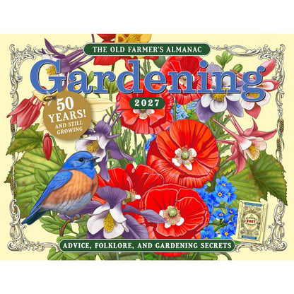 Set of 20 Emery Jensen Calendar Garden lawn and garden books, outdoor gardening reference guides, stacked and displayed.