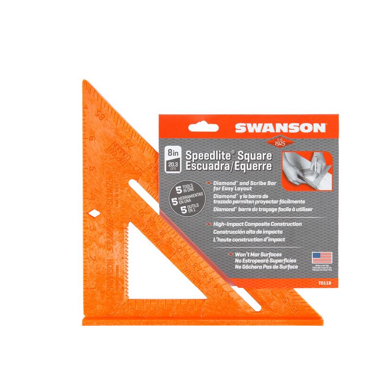SQUARE SPEED 8"TRI ORNG