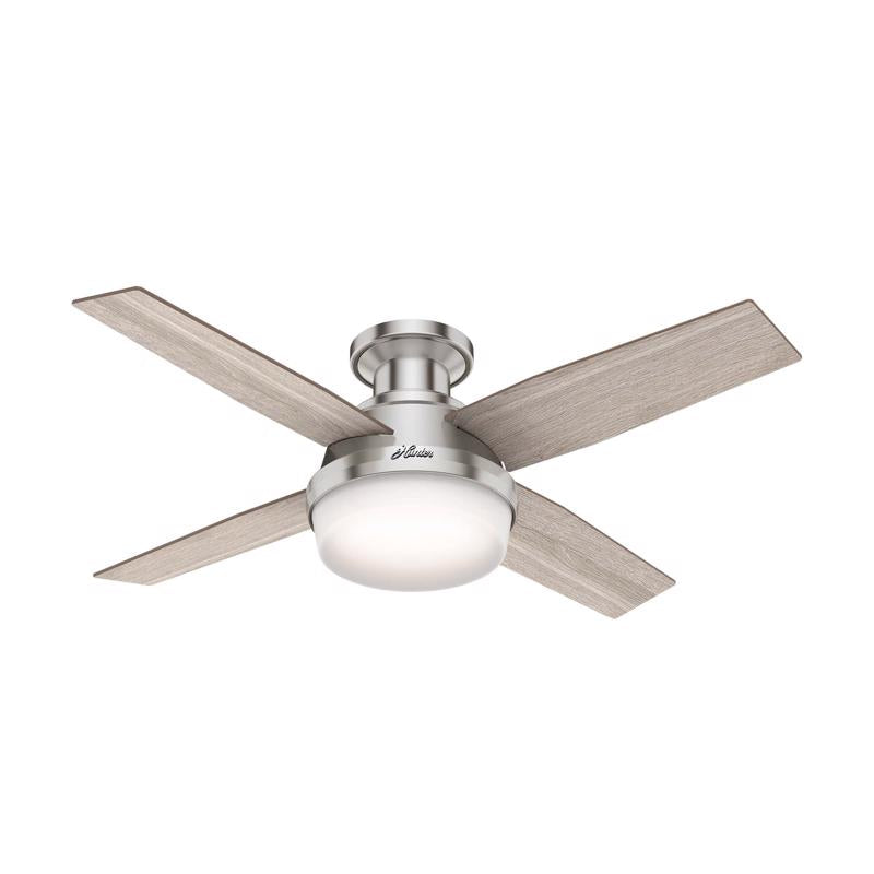 CELING FAN BRSH NCKL 44"