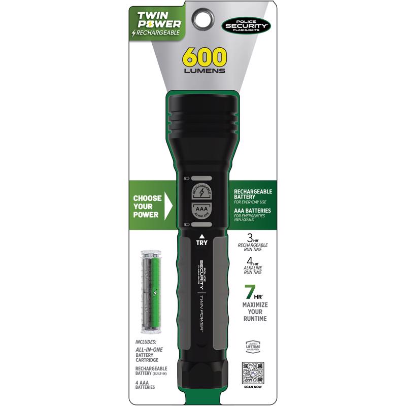 FLSHLGHT LED BLCK 600LM