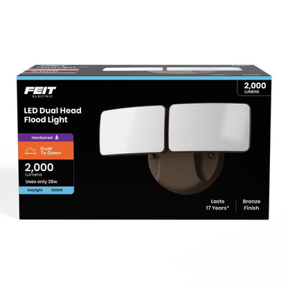 FLOODLIGHT ALUM BRZ 28W