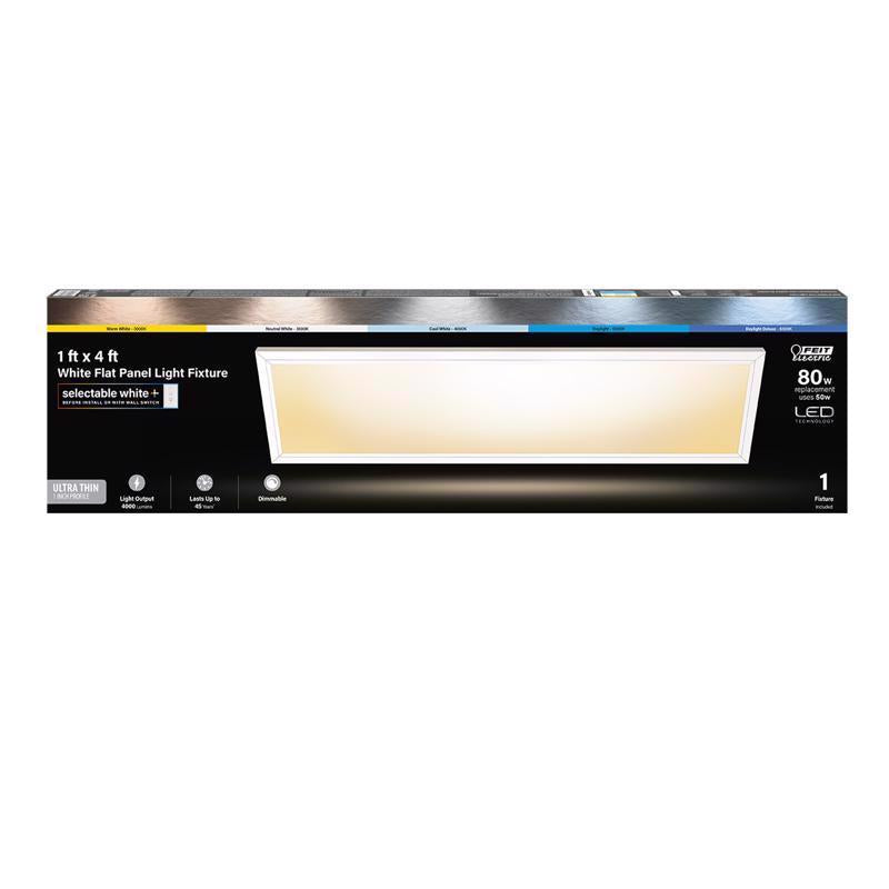 FLAT PANL FIXTURE WHT1X4