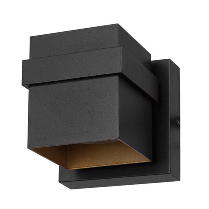 WALL SCNE LED MT BK 1LGT