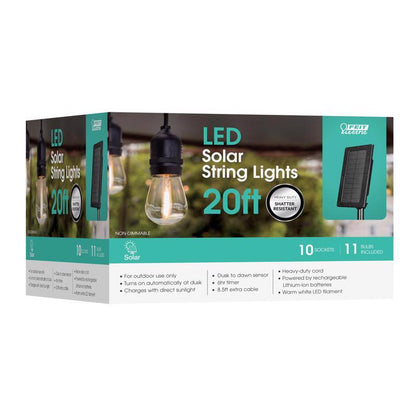 LED SOLAR STRG LGT 20'