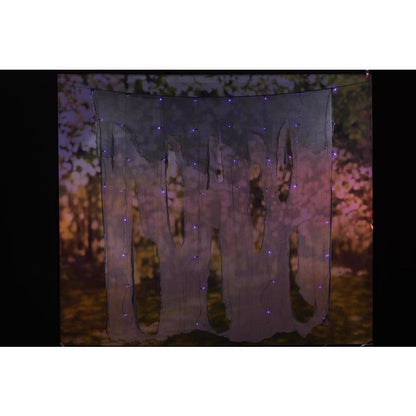 Emery Jensen LED lighting hanging gauze decor with soft glow, ideal for ambient interior lighting and stylish home decor.