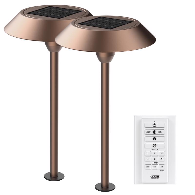 PATHWAY LT LED BRNZE 2PK