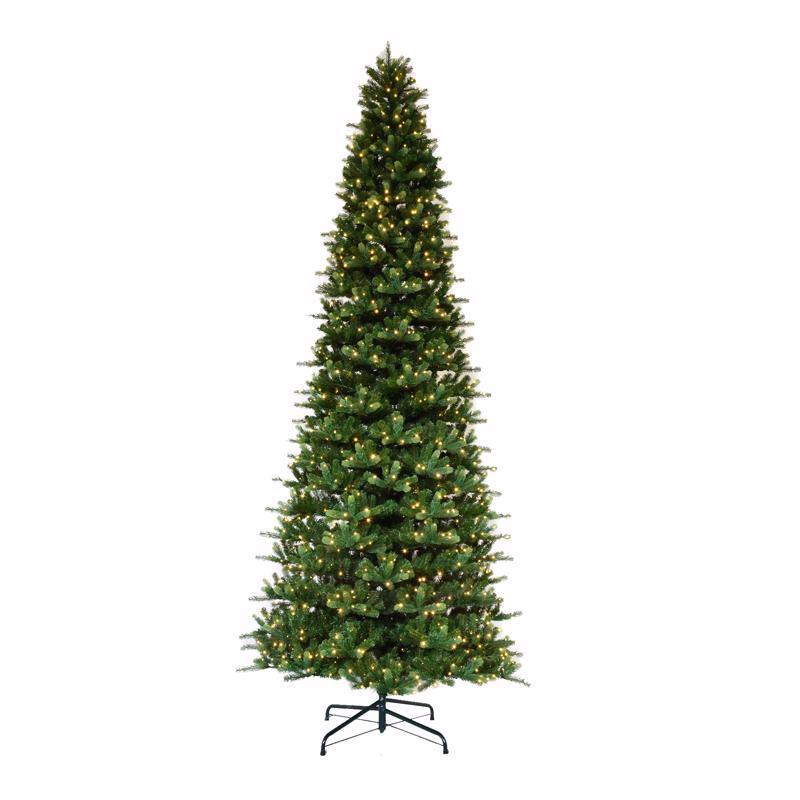 Emery Jensen CHRST Tree 1000LGT LED Christmas tree, 9 feet tall, with bright lights, ideal for holiday decorating.