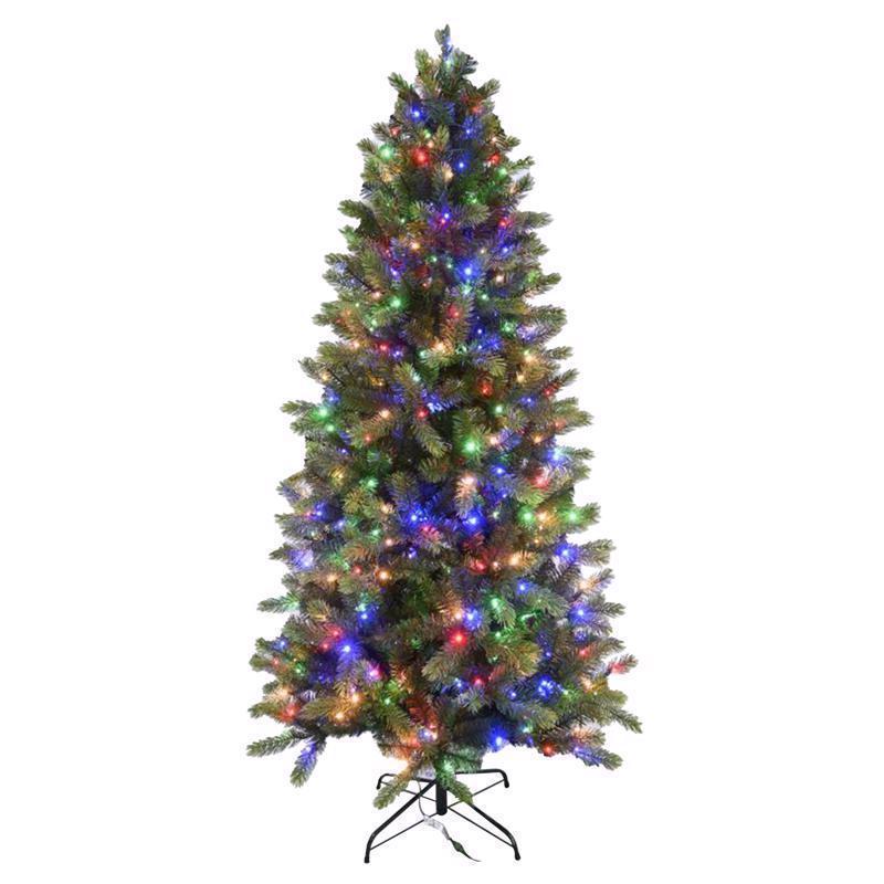 Emery Jensen 7-foot CMAS Tree LED Christmas tree with bright lights, perfect for holiday seasonal décor.