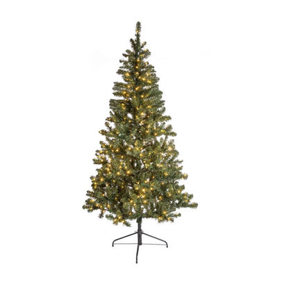 Emery Jensen 7-foot LED tree with warm white lights, ideal for holiday decor and festive lighting displays.