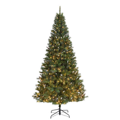 Emery Jensen LED tree, 7.5-foot tall, decorative Christmas tree with bright LED lights for holiday decor.