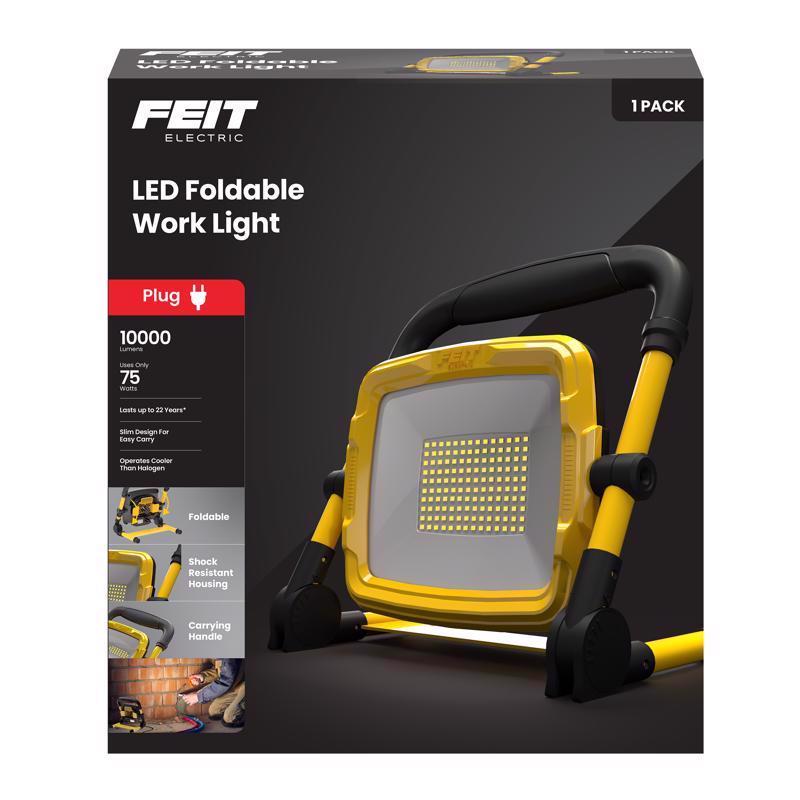 Emery Jensen 25W LED work light with 10,000 lumens, portable and durable for industrial and outdoor lighting applications.