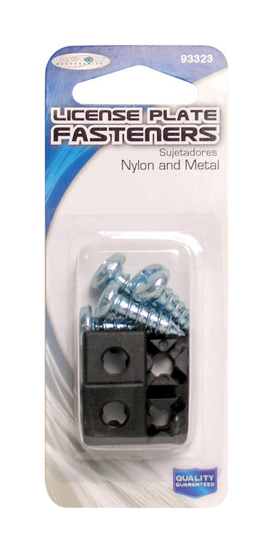 FASTENER LICNS BLK SET/4 - Pack of 12