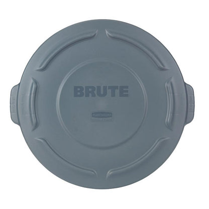 Gray lid for 20-gallon plastic trash can by Emery Jensen, designed to fit standard waste disposal containers.