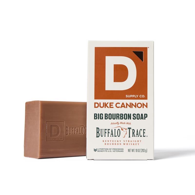 Emery Jensen Oak Barrel 10oz bar soap for skin care, featuring natural ingredients and rustic oak scent.