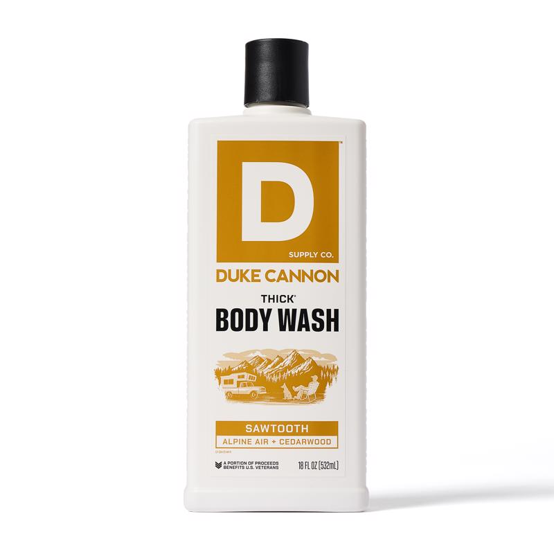 Emery Jensen body wash with spearmint scent in 17.5oz bottle, part of lip balm and skin care collection
