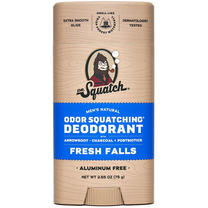 Emery Jensen Deod Fresh Falls lip balm and skin care product in 2.65oz container, featuring refreshing scent and moisturizing formula.