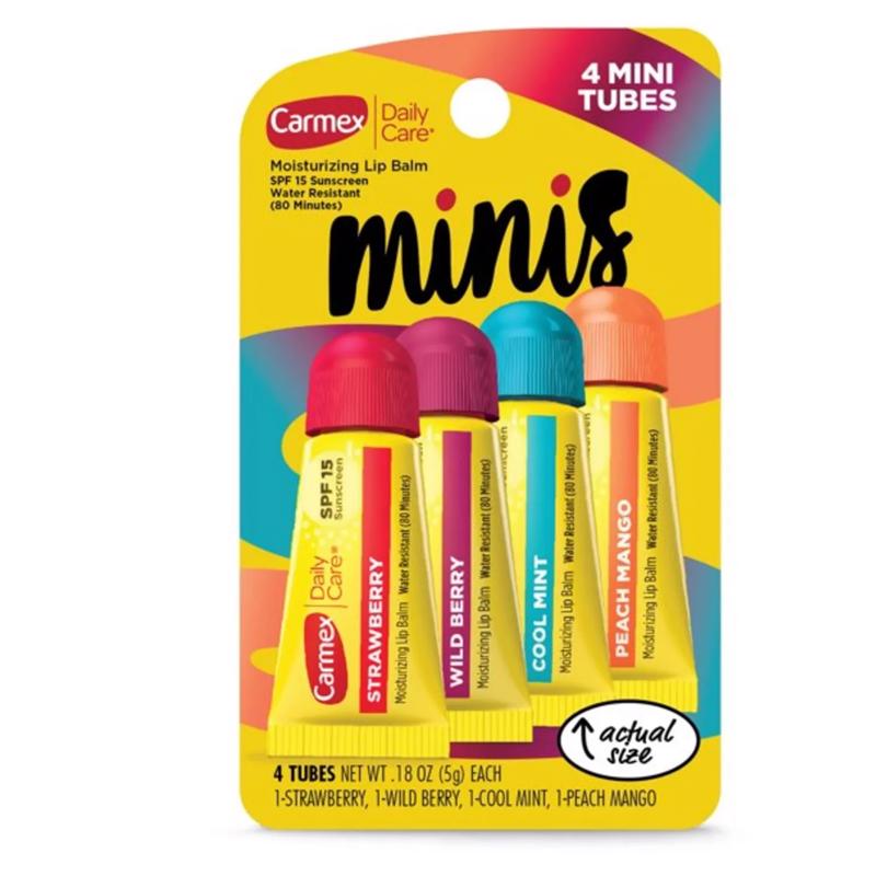 Emery Jensen lip balm set featuring assorted 0.18oz tubes, ideal for nourishing and moisturizing lips.