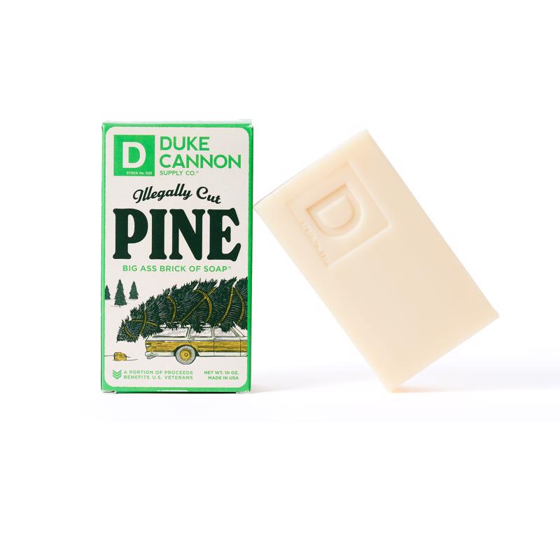 Emery Jensen Fresh Pine soap bar, 10oz, for lip balm and skin care, with a natural pine scent and fresh, clean appearance.
