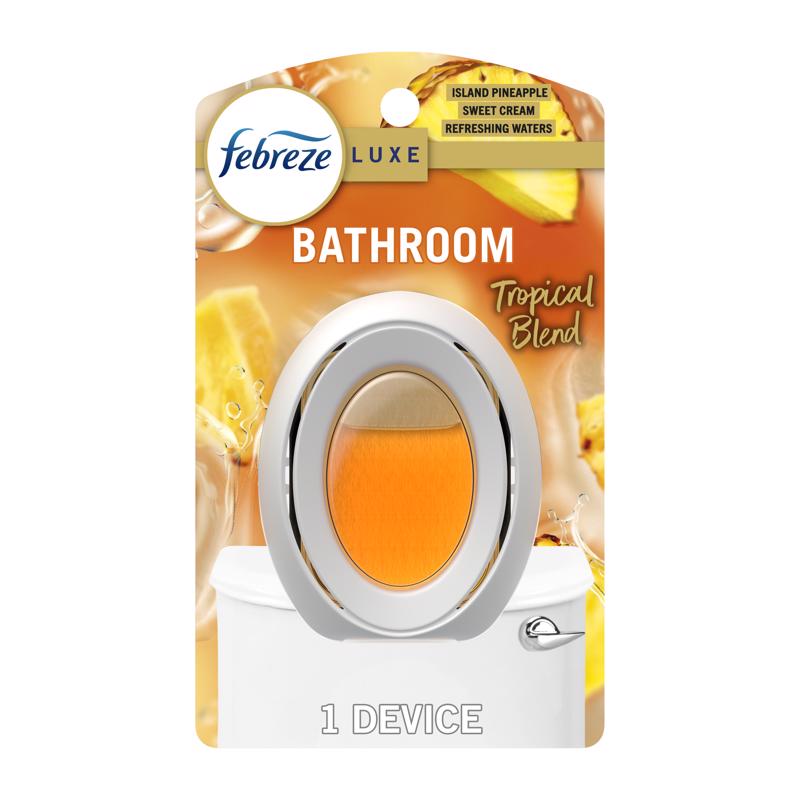 Emery Jensen liquid air fresheners, AR FR SH LQ TRPC BLND LQD, pack of 6, in clear bottles with fresh scent labels