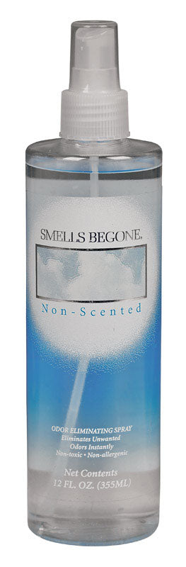 Emery Jensen 12 oz liquid air freshener deodorizer with fresh scent in a clear bottle, designed to eliminate odors.